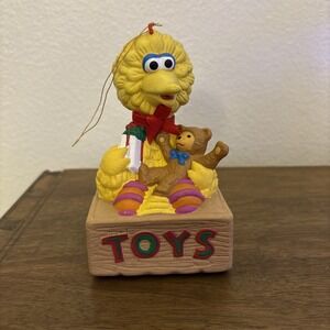 Vintage‎ New Sesame Street Big Bird Toy Box Radar Christmas Ornament Jim Henson